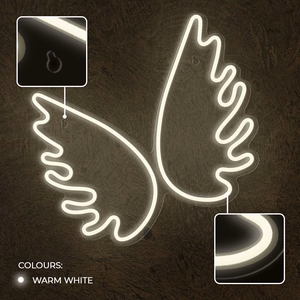 Neon PLEXI LED WINGS baltas FPNE09X Forever Light