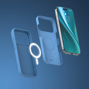 Etteri Silikoninis Mag dėklas for iPhone 17 Pro tamsiai mėlynas