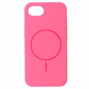 Magnetinis plonas silikoninis dėklas telefonui Iphone 16e (m) - rožinis