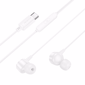 Ausinės Borofone BM94 USB-C baltos