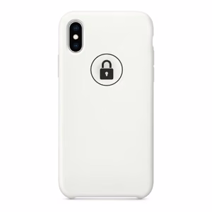 Phone Case "Silicone Case" iPhone Xs White (White) original package