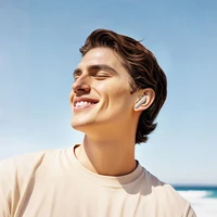 HOCO belaidės ausinės bluetooth su lietimui jautriu ekranu TWS ANC + ENC EQ21 debesų baltos