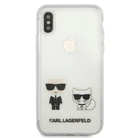 Karl Lagerfeld Karl & Choupette iPhone Xs Max dėklas telefonui - skaidrus
