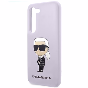 Karl Lagerfeld KLHCS23MSNIKBCU S23+ S916 kietas dėklas violetinis/violetinis Silikoninis Ikonik