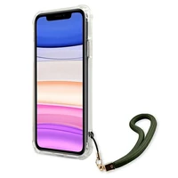 Guess GUHCN61KSARKA iPhone 11 6.1" / Xr žalias/chaki kietas dėklas Camo kolekcija