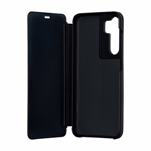 Sulankstomas veidrodinis dėklas, skirtas "Samsung Galaxy S23 FE", juodas