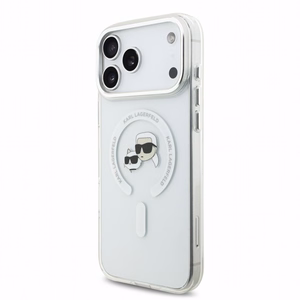 Dėklas Karl Lagerfeld IML K&CH Heads Metal Frame MagSafe Apple iPhone 18 Pro