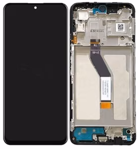 Ekranas Xiaomi Poco M4 Pro 5G/Redmi Note 11S 5G/Redmi Note 11T 5G su lietimui jautriu stikliuku ir rėmeliu Black ORG