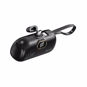 Forever mini išorinė baterija MTB-100 22.5W 5000 mAh USB C juodas