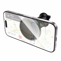 "Borofone" automobilinis laikiklis BH224 Flash magnetinis su indukciniu įkrovimu į oro angą, juodas