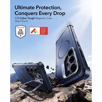 "ESR Cyber Tough Kickstand MagSafe" dėklas "Samsung Galaxy S26 Ultra" - juodas