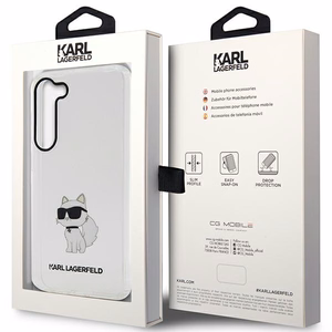 Karl Lagerfeld KLHCS23SHNCHTCT S23 S911 permatomas kietasis dėklas Ikonik Choupette