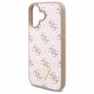 Guess Naujas 4G Trikampis dėklas iPhone 16 Plus - baltas