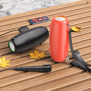Borofone Nešiojama „Bluetooth“ kolonėlė BP13 Dazzling su mikrofonu raudona