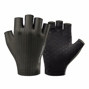 Rockbros Breathable Short Finger Cycling Gloves, Size: L - Green