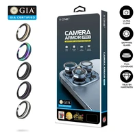 X-ONE Sapphire Camera Armor Pro - iPhone 16e fotoaparato apsauga - sidabrinė