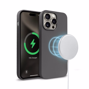 Crong Color Cover Magnetic MagSafe dėklas, skirtas iPhone 15 Pro Max, titano spalvos