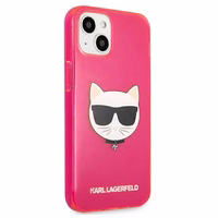 KARL LAGERFELD KLHCP13SCHTRP IPHONE 13 MINI 5.4 "rožinis/rožinis dėklas GLITTER CHAPETTE FLUO