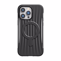Raptic X-Doria Clutch dėklas iPhone 14 Pro Max su Magnetine galinė juoda danga