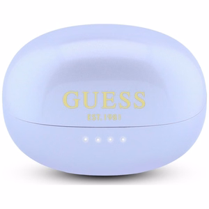 Belaidės ausinės OWS Guess Metalic Finish Electropated Parts Classic Logo, violetinės