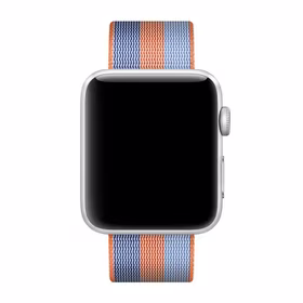 Dirželis APPLE WOVEN NYLON APPLE WATCH MPW22ZM/A 42MM / 44MM / 45MM / 49MM oranžinis ORIGINALI PAKUOTĖ