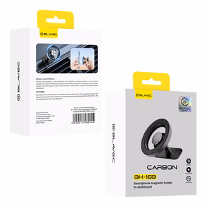 Blavec automobilinis laikiklis BH-16B Carbon magnetinis Magsafe prietaisų skydeliui (BH16BC-MDB) juodas