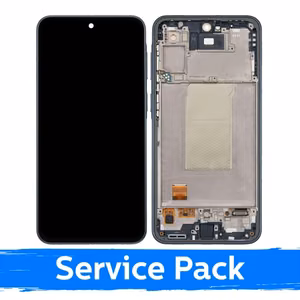 Ekranas skirtas Samsung A376 A37 5G su rėmeliu / Charkoal / (Service Pack)