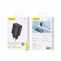 Įkroviklis Foneng EU63 2.4A 2xUSB-A juodas