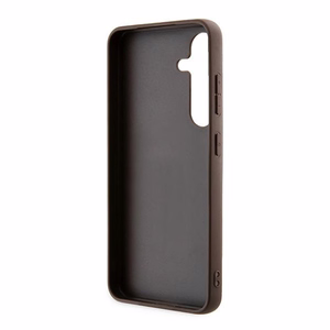Guess 4G Metal Gold Logo dėklas telefonui Samsung Galaxy A35 - rudas