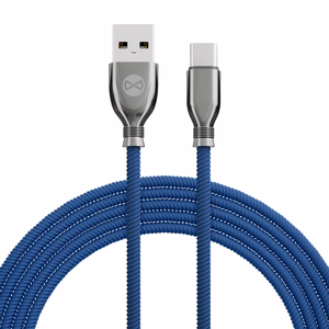 "Forever Tornado" kabelis USB - USB-C 1,0 m 3A tamsiai mėlynas