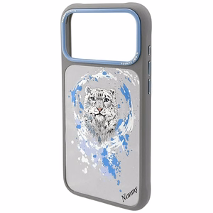 Nimmy Pantera Magnetinis dėklas telefonui iPhone 17 Pro Max - šviesiai pilkas