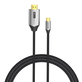 USB-C į HDMI 2.0 kabelis Vention CRBBH, 2 m, 4K 60Hz (juodas)
