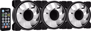 Aerocool Mirage 12 ARGB Pro kompiuterio korpuso aušinimo rinkinys 12 cm juodas