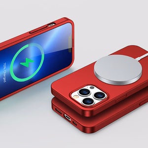 Joyroom 360 pilnas dėklas su priekiniu ir galiniu dangteliu iPhone 13 Pro Max + grūdinto stiklo apsauginis stiklas raudonas (JR-BP928 red)