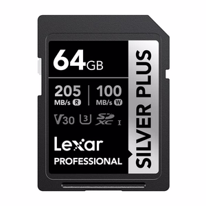 „Lexar Professional“ SILVER PLUS SDXC 64 GB atminties kortelė