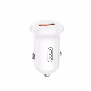 XO автомобильное зарядное устройство CC68 18W QC 1x USB белый