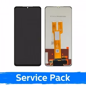 LCD ekranas Samsung A066 A06 5G / M066 M06 5G juodas (Service Pack / Aftermarket)(NF versija)