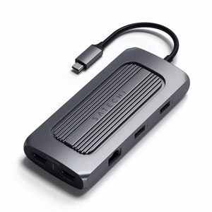 Adapter HUB 8in1 USB C Satechi ST-UCMXAM space pilkas