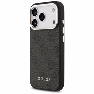 Guess 4G Classic Logo Magnetinis dėklas telefonui iPhone 17 Pro - juodas