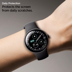 Spigen Elite Shield EZ Fit 2 vnt. hidrogelinių plėvelių rinkinys, skirtas Google Pixel Watch 41 mm