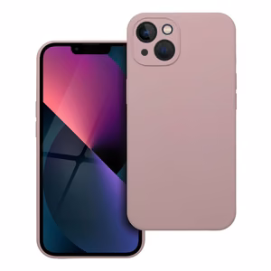 Silikoninis dėklas 2mm iPhone 13 smėlio rožinis