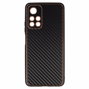 TEL PROTECT Leather Carbon dėklas telefonui Xiaomi Redmi Note 11 5G/Note 11S 5G/Poco M4 Pro 5G juodas