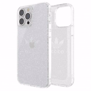 Adidas OR apsauginis skaidrus dėklas su blizgučiais iPhone 13 Pro Max - skaidrus sidabrinis