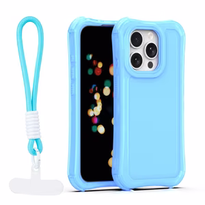 Safepop dėklas su dirželiu skirtas iPhone 15 Pro 6,1" mėlynas