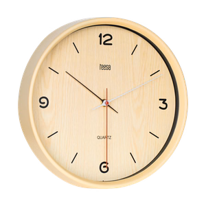 Wall clock, 30 cm, light brown