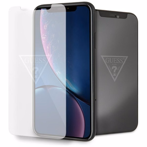 Guess Nematomos Logotipas Grūdintas stiklas iPhone Xr