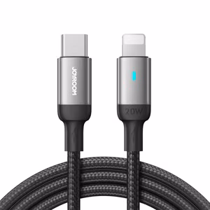 Joyroom Extraordinary Series A10 Lightning / USB-C PD 20W кабель 1.2 m - чёрный