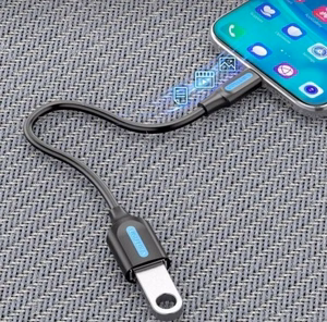 Vention USB 3.1 (Gen 1) C Male į A Female OTG laidas 0.15M, juodas, PVC
