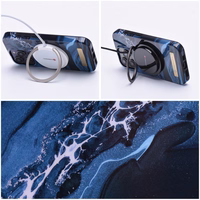 FORCELL F-PROTECT Mirage dėklas telefonui suderinamas su MagSafe IPHONE 15 Plus vandenyno marmuras