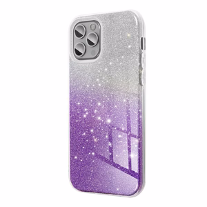 Blizgus dėklas telefonui IPHONE 7 Plus / 8 Plus skaidrus violetinis